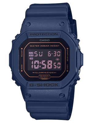CASIO G-SHOCK นาฬิกาข้อมือ นาฬิกากันน้ำ นาฬิกาของแท้ ประกันศูนย์ CMG 1 ปี รุ่น DW-5600BBM-2D นาฬิกาสีน้ำเงิน