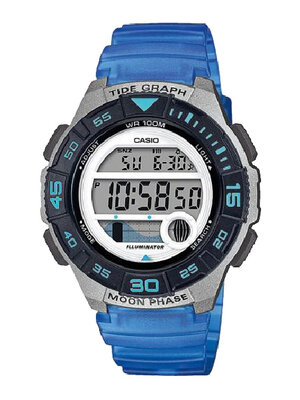 CASIO นาฬิกาคาสิโอ นาฬิกาข้อมือ นาฬิกากันน้ำ นาฬิกาของแท้ ประกันศูนย์ CMG 1 ปี รุ่น LWS-1100H-2A นาฬิกาสีฟ้้า