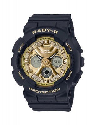 CASIO BABY-G นาฬิกาข้อมือ นาฬิกากันน้ำ นาฬิกาของแท้ ประกันศูนย์ CMG 1 ปี รุ่น BA-130-1A3 นาฬิกาสีดำ