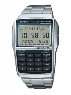 CASIO นาฬิกาคาสิโอ นาฬิกาข้อมือ นาฬิกากันน้ำ นาฬิกาของแท้ ประกันศูนย์ CMG 1 ปี รุ่น DBC-32D-1A นาฬิกาสีเงิน