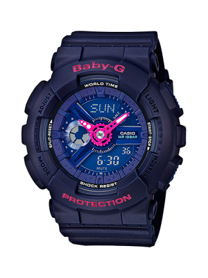 CASIO BABY-G นาฬิกาข้อมือ นาฬิกากันน้ำ นาฬิกาของแท้ ประกันศูนย์ CMG 1 ปี รุ่น BA-110PP-2A นาฬิกาสีม่วง