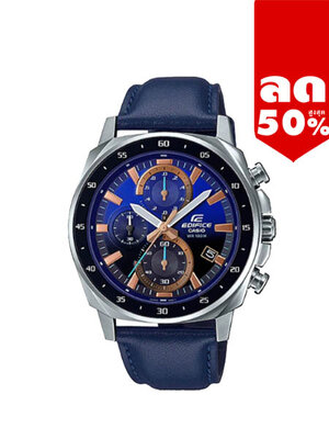 CASIO EDIFICE นาฬิกาข้อมือ นาฬิกากันน้ำ นาฬิกาของแท้ ประกันศูนย์ CMG 1 ปี รุ่น EFV-600L-2A นาฬิกาสีน้ำเงิน