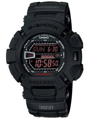 CASIO G-SHOCK นาฬิกาข้อมือ นาฬิกากันน้ำ นาฬิกาของแท้ ประกันศูนย์ CMG 1 ปี รุ่น G-9000MS-1 นาฬิกาสีดำ