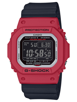 CASIO G-SHOCK นาฬิกาข้อมือ นาฬิกากันน้ำ นาฬิกาของแท้ ประกันศูนย์ CMG 1 ปี รุ่น GW-M5610RB-4 นาฬิกาสีแดง