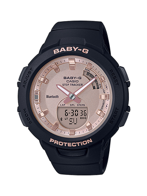 CASIO BABY-G นาฬิกาข้อมือ นาฬิกากันน้ำ นาฬิกาของแท้ ประกันศูนย์ CMG 1 ปี รุ่น BSA-B100MF-1A นาฬิกาสีดำ