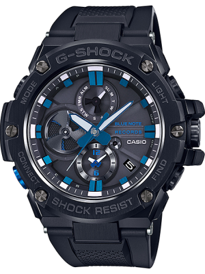 CASIO G-SHOCK นาฬิกาข้อมือ นาฬิกากันน้ำ นาฬิกาของแท้ ประกันศูนย์ CMG 1 ปี รุ่น GST-B100BNR-1A นาฬิกาสีดำ