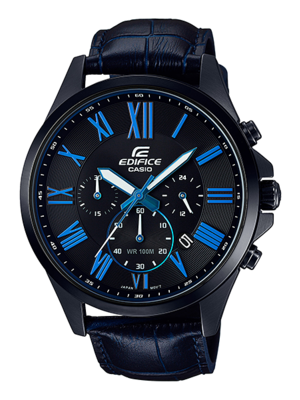 CASIO EDIFICE นาฬิกาข้อมือ นาฬิกากันน้ำ นาฬิกาของแท้ ประกันศูนย์ CMG 1 ปี รุ่น EFV-500BL-1B นาฬิกาสีดำ