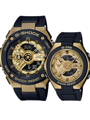 CASIO G-SHOCK นาฬิกาข้อมือ นาฬิกากันน้ำ นาฬิกาของแท้ ประกันศูนย์ CMG 1 ปี รุ่น GST-400G-1A9 / MSG-400G-1A2 นาฬิกาสีดำ