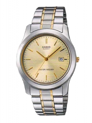 CASIO นาฬิกาคาสิโอ นาฬิกาข้อมือ นาฬิกากันน้ำ นาฬิกาของแท้ ประกันศูนย์ CMG 1 ปี รุ่น MTP-1141G-9A นาฬิกาสีเงิน