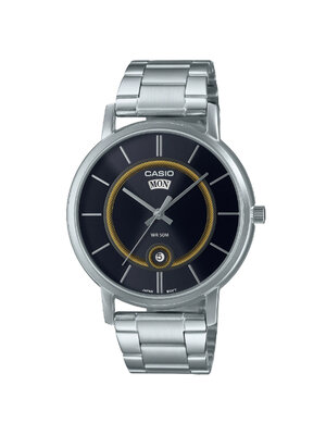 CASIO นาฬิกาคาสิโอ นาฬิกาข้อมือ นาฬิกากันน้ำ นาฬิกาของแท้ ประกันศูนย์ CMG 1 ปี รุ่น MTP-B120D-1A นาฬิกาสีเงิน