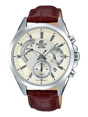 CASIO EDIFICE นาฬิกาข้อมือ นาฬิกากันน้ำ นาฬิกาของแท้ ประกันศูนย์ CMG 1 ปี รุ่น EFV-580L-7A นาฬิกาสีขาว