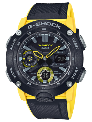CASIO G-SHOCK นาฬิกาข้อมือ นาฬิกากันน้ำ นาฬิกาของแท้ ประกันศูนย์ CMG 1 ปี รุ่น GA-2000-1A9 นาฬิกาสีดำ