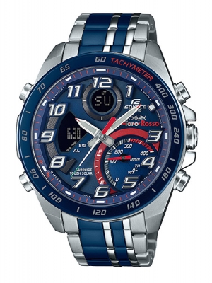 CASIO EDIFICE นาฬิกาข้อมือ นาฬิกากันน้ำ นาฬิกาของแท้ ประกันศูนย์ CMG 1 ปี รุ่น ECB-900TR-2 นาฬิกาสีน้ำเงิน