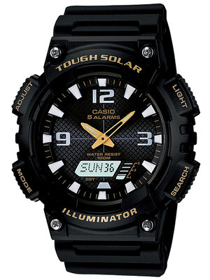 CASIO นาฬิกาคาสิโอ นาฬิกาข้อมือ นาฬิกากันน้ำ นาฬิกาของแท้ ประกันศูนย์ CMG 1 ปี รุ่น AQ-S810W-1B นาฬิกาสีดำ