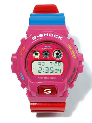 CASIO G-SHOCK นาฬิกาข้อมือ นาฬิกากันน้ำ นาฬิกาของแท้ ประกันศูนย์ 1 ปี รุ่น DW-6900CUDI-4 นาฬิกาหลากสี