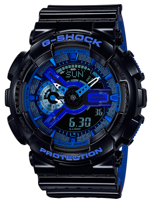 CASIO G-SHOCK นาฬิกาข้อมือ นาฬิกากันน้ำ นาฬิกาของแท้ ประกันศูนย์ CMG 1 ปี รุ่น GA-110LPA-1 นาฬิกาสีดำ