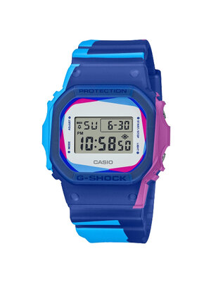 CASIO G-SHOCK นาฬิกาข้อมือ นาฬิกากันน้ำ นาฬิกาของแท้ ประกันศูนย์ CMG 1 ปี รุ่น DWE-5600PR-2 นาฬิกาหลากสี