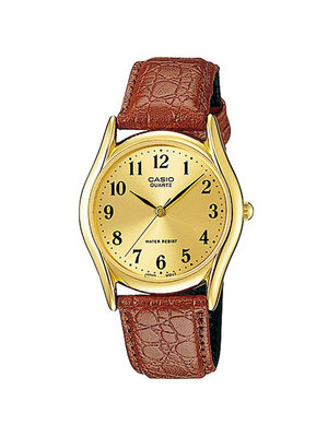 CASIO นาฬิกาคาสิโอ นาฬิกาข้อมือ นาฬิกากันน้ำ นาฬิกาของแท้ ประกันศูนย์ CMG 1 ปี รุ่น MTP-1094Q-9B นาฬิกาสีน้ำตาล