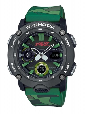 CASIO G-SHOCK นาฬิกาข้อมือ นาฬิกากันน้ำ นาฬิกาของแท้ ประกันศูนย์ CMG 1 ปี รุ่น GA-2000GZ-3A นาฬิกาสีเขียว