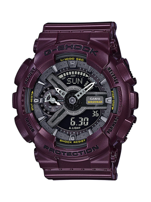 CASIO G-SHOCK นาฬิกาข้อมือ นาฬิกากันน้ำ นาฬิกาของแท้ ประกันศูนย์ CMG 1 ปี รุ่น GMA-S110MC-6A นาฬิกาสีม่วง