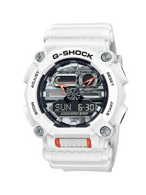 CASIO G-SHOCK นาฬิกาข้อมือ นาฬิกากันน้ำ นาฬิกาของแท้ ประกันศูนย์ CMG 1 ปี รุ่น GA-900AS-7A นาฬิกาสีขาว