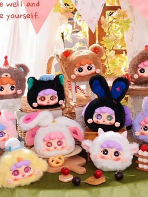 กล่องสุ่มMIGO กล่องสุ่มพวงกุญแจ ตุ๊กตาพวงกุญแจลุ้นตากลิ้ง ลุ้นซีเคร็ท รุ่นซิป รุ่น Animal Party Zip