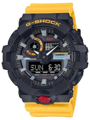 CASIO MID YEAR SALE G-SHOCK นาฬิกาข้อมือ นาฬิกากันน้ำ นาฬิกาของแท้ ประกันศูนย์ CMG 1 ปี รุ่น GA-700MT-1A9 นาฬิกาสีดำ