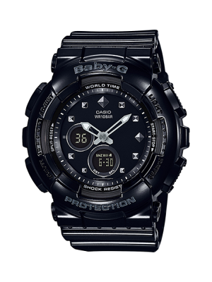 CASIO BABY-G นาฬิกาข้อมือ นาฬิกากันน้ำ นาฬิกาของแท้ ประกันศูนย์ CMG 1 ปี รุ่น BA-125-1A นาฬิกาสีดำ
