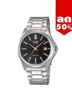 CASIO นาฬิกาคาสิโอ นาฬิกาข้อมือ นาฬิกากันน้ำ นาฬิกาของแท้ ประกันศูนย์ CMG 1 ปี รุ่น MTP-1183A-1A นาฬิกาสีเงิน