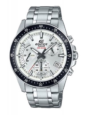 CASIO EDIFICE นาฬิกาข้อมือ นาฬิกากันน้ำ นาฬิกาของแท้ ประกันศูนย์ CMG 1 ปี รุ่น EFV-540D-7A นาฬิกาสีเงิน