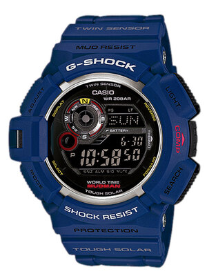 CASIO G-SHOCK นาฬิกาข้อมือ นาฬิกากันน้ำ นาฬิกาของแท้ ประกันศูนย์ CMG 1 ปี รุ่น G-9300NV-2D นาฬิกาสีน้ำเงิน