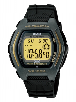 CASIO นาฬิกาคาสิโอ นาฬิกาข้อมือ นาฬิกากันน้ำ นาฬิกาของแท้ ประกันศูนย์ CMG 1 ปี รุ่น HDD-600G-9A นาฬิกาสีดำ