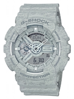 CASIO G-SHOCK นาฬิกาข้อมือ นาฬิกากันน้ำ นาฬิกาของแท้ ประกันศูนย์ CMG 1 ปี รุ่น GA-110HT-8A นาฬิกาสีเทา