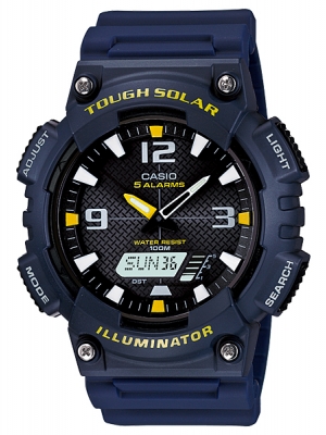 CASIO นาฬิกาคาสิโอ นาฬิกาข้อมือ นาฬิกากันน้ำ นาฬิกาของแท้ ประกันศูนย์ CMG 1 ปี รุ่น AQ-S810W-2A นาฬิกาสีกรม