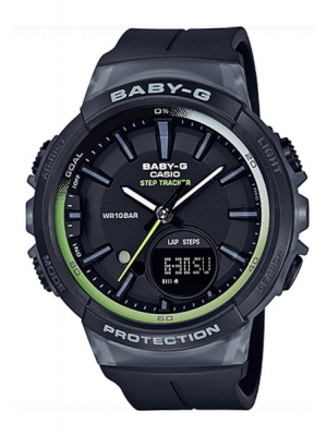 CASIO BABY-G นาฬิกาข้อมือ นาฬิกากันน้ำ นาฬิกาของแท้ ประกันศูนย์ CMG 1 ปี รุ่น BGS-100-1A นาฬิกาสีดำ