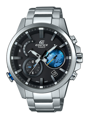 CASIO EDIFICE นาฬิกาข้อมือ นาฬิกากันน้ำ นาฬิกาของแท้ ประกันศูนย์ CMG 1 ปี รุ่น EQB-600D-1A2 นาฬิกาสีเงิน