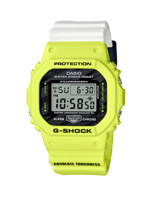 CASIO G-SHOCK นาฬิกาข้อมือ นาฬิกากันน้ำ นาฬิกาของแท้ ประกันศูนย์ CMG 1 ปี รุ่น DW-5600TGA-9D นาฬิกาสีเหลือง