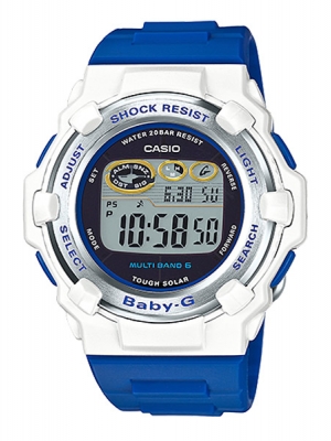 CASIO BABY-G นาฬิกาข้อมือ นาฬิกากันน้ำ นาฬิกาของแท้ ประกันศูนย์ CMG 1 ปี รุ่น BGR-3006K-7JR นาฬิกาสีขาว