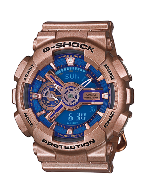 CASIO G-SHOCK นาฬิกาข้อมือ นาฬิกากันน้ำ นาฬิกาของแท้ ประกันศูนย์ CMG 1 ปี รุ่น GMA-S110GD-2A นาฬิกาสีน้ำเงิน