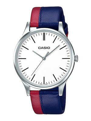 CASIO นาฬิกาคาสิโอ นาฬิกาข้อมือ นาฬิกากันน้ำ นาฬิกาของแท้ ประกันศูนย์ CMG 1 ปี รุ่น MTP-E133L-2E นาฬิกาสีน้ำเงิน