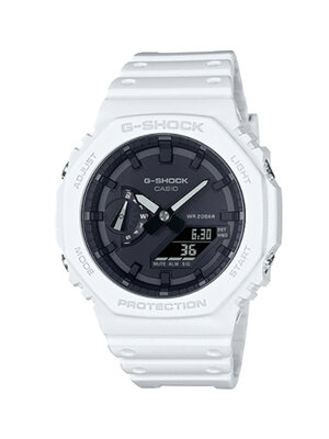 CASIO G-SHOCK นาฬิกาข้อมือ นาฬิกากันน้ำ นาฬิกาของแท้ ประกันศูนย์ CMG 1 ปี รุ่น GA-2100-7A นาฬิกาสีขาว