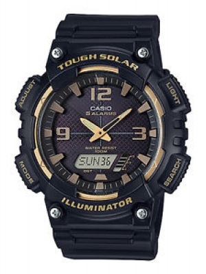 CASIO นาฬิกาคาสิโอ นาฬิกาข้อมือ นาฬิกากันน้ำ นาฬิกาของแท้ ประกันศูนย์ CMG 1 ปี รุ่น AQ-S810W-1A3 นาฬิกาสีดำ