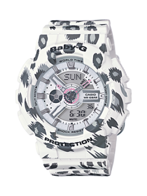 CASIO BABY-G นาฬิกาข้อมือ นาฬิกากันน้ำ นาฬิกาของแท้ ประกันศูนย์ CMG 1 ปี รุ่น BA-110LP-7A นาฬิกาสีขาว