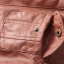 แจ็คเก็ต หนัง เสื้อjacketหนัง สีดำ ผ่าหน้า แต่งแขน และเอวจัมพ์ Size M/L