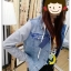 H&m เสื้อยีนส์ฮูท แจ็คเก็ต ยีนส์ฟอก แต่งฮูทเทา งานH&Mแท้ งานสวย แพทเทินเนี๊ยบมากคะ (จำนวนจำกัด) SIZE S/M/L/XL ยีนส์