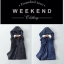 Weekend by max mara เสื้อกั๊ก กันหนาว กั๊กฮูทสีดำ แต่งขนสีขาวคอปกด้านใน แบรนด์WEEKEND (ฮูทถอดได้คะ) สำเนา ดำ