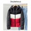Double focus เสื้อกันหนาว เสื้อฮู้ดเฟอร์กันหนาว บุนวมอุ่น แบรนด์ Doublefocus ( Puffer Jacket ) สำเนา สำเนา ดำ