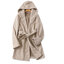 Love tree เสื้อโค้ทกันหนาว เสื้อโค้ทฮู้ด overcoat belt coat โค้ทวูล สีชมพู แบรนด์ LOVE TREE สำเนา ชมพู