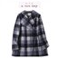 A new day เสื้อโค้ท เสื้อกันหนาว เนื้อผ้าสักหลาดวูล ลายตาราง ขาวดำ แบรนด์ a new day ตาราง