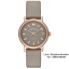 Marc by Marc Jacobs Baker Grey Dial Gravel Gray Leather Ladies Watch MBM1318